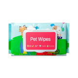 Fragrance-free plant-based dog and cat wipes for daily grooming