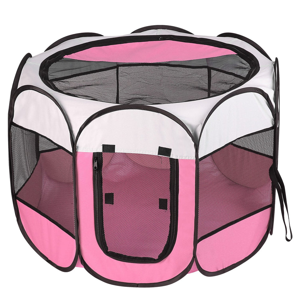 Indoor and outdoor pet playpen for puppies, cats, and kittens