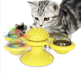 Interactive cat toy set with feather teasers for indoor play