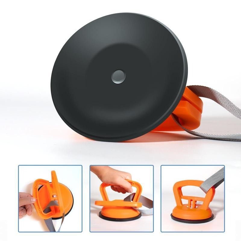 Suction cup dog tug toy designed for hands-free interactive play